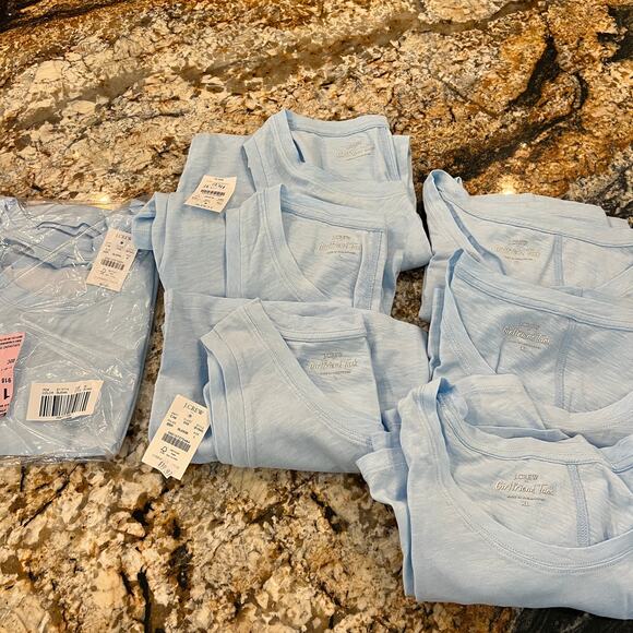 NWT J. Crew Women's Light Blue Breeze Girlfriend Tank Top - Picture 10 of 10